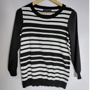 JONES NEW YORK SIGNATURE Striped Sweater Knit Women Size XS